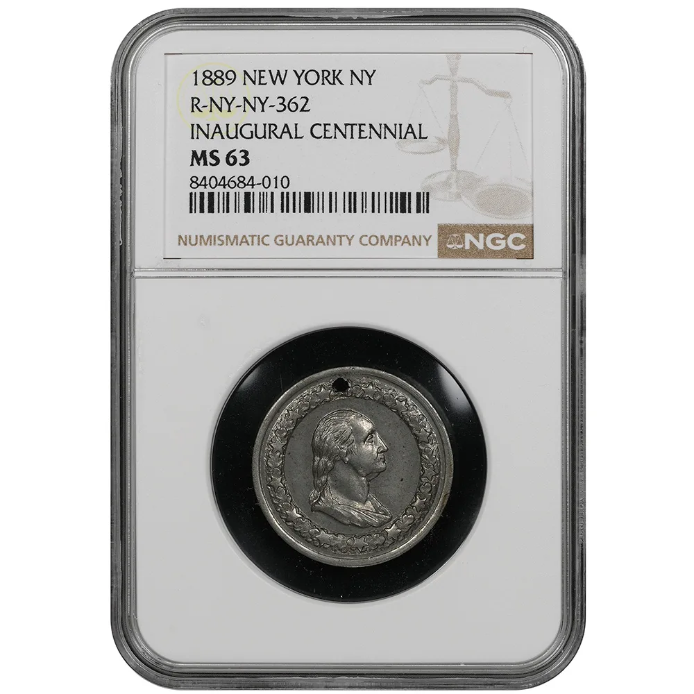 1889 New York NY R-NY-NY-362 Washington Inaugural Centennial NGC MS 63