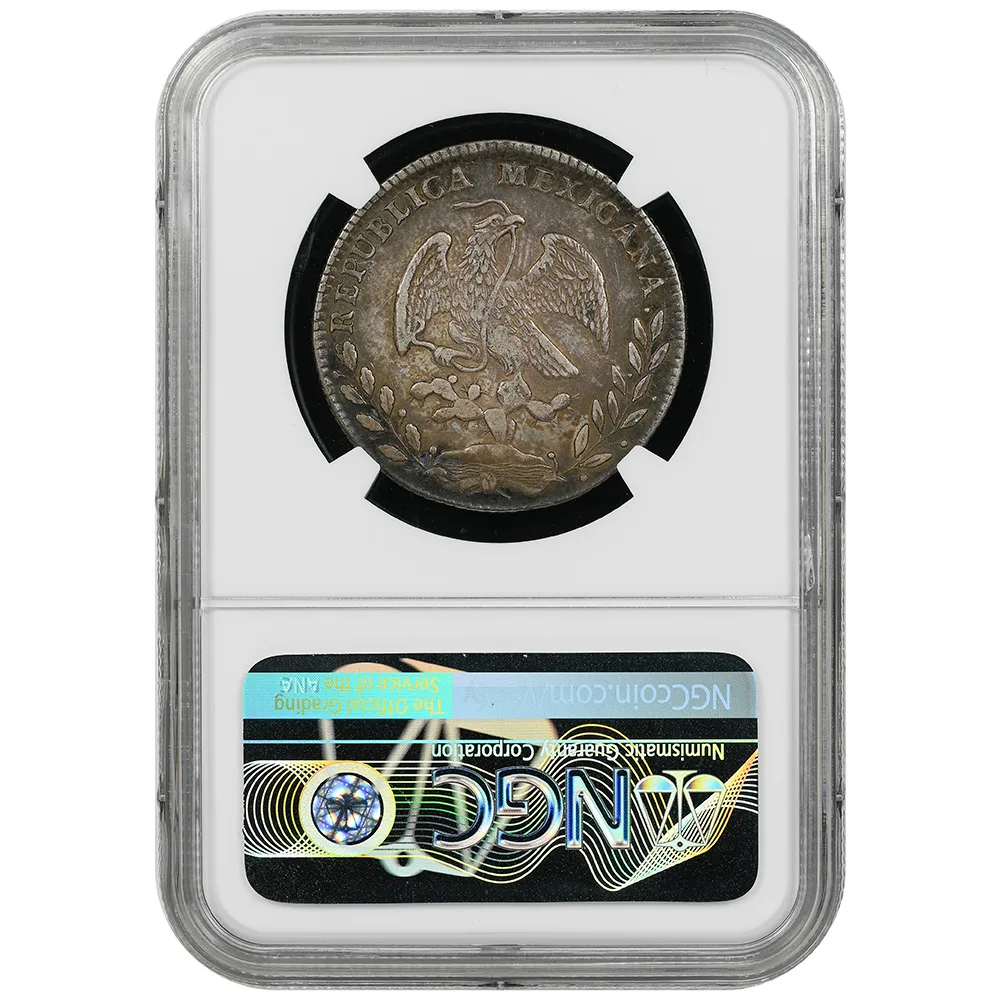 1869 Potosi Mexico 4 Reales NGC AU 50
