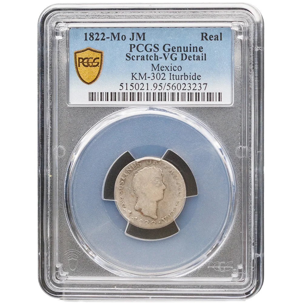 1822-Mo JM Real Ferdinand VII KM-302 PCGS VG Detail