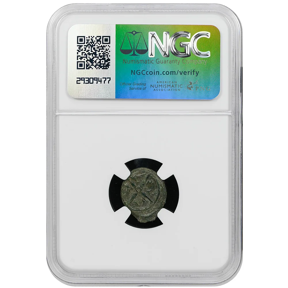 Sicily Syracuse c.415-375 BC Arethusa Reverse Wheel AE Hemilitron NGC Very Fine