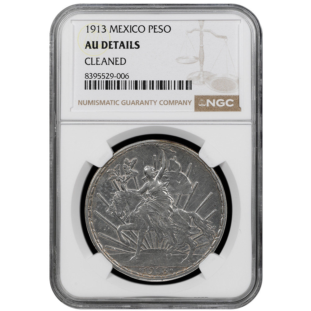 1913 Mexico Peso NGC Uncirculated Details