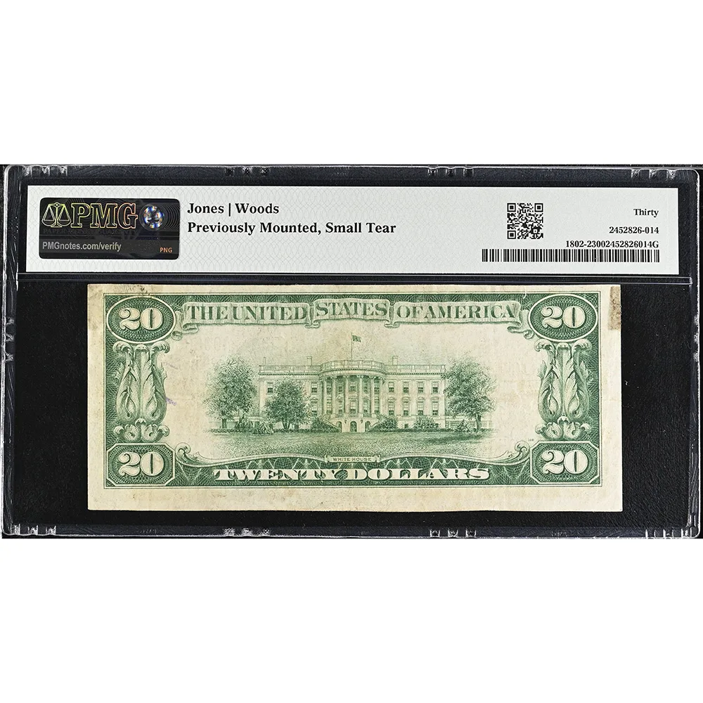 Mt. Vernon Knox NB Ohio, $20 1929 Ty. 2 Small Size CH#7638 PMG VF30
