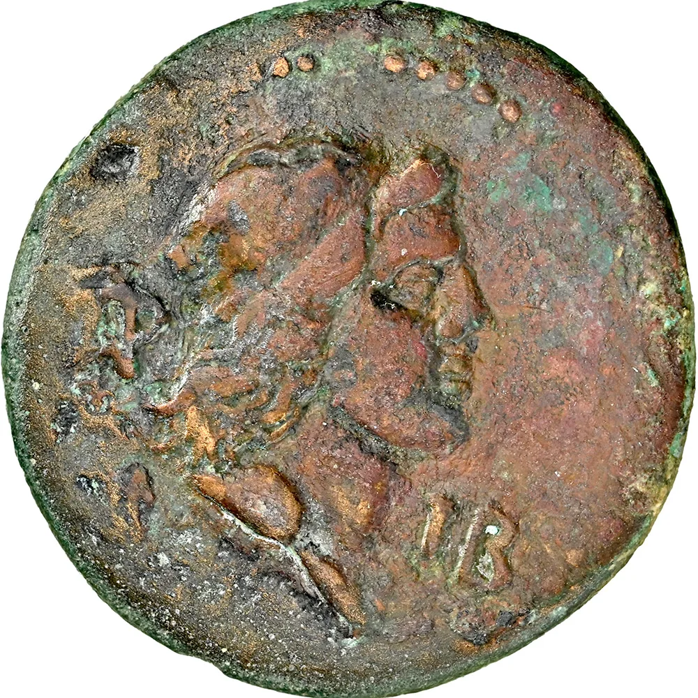 AD 14-38 Kingdom Of Bosporus Aspurgus/Tiberus Lungdunum AE 12 Units NGC CH F