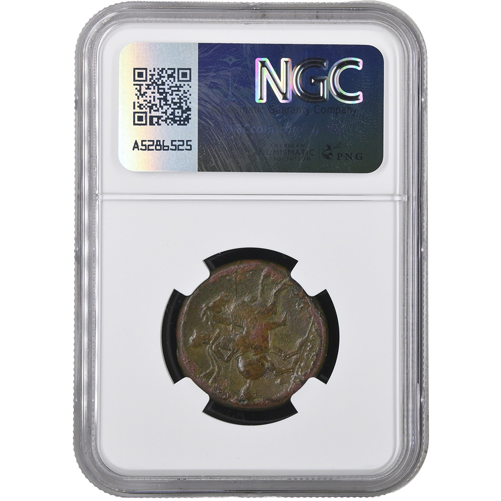 Hieron II Syracuse AE 26 Bronze NGC Fine | CV Coins