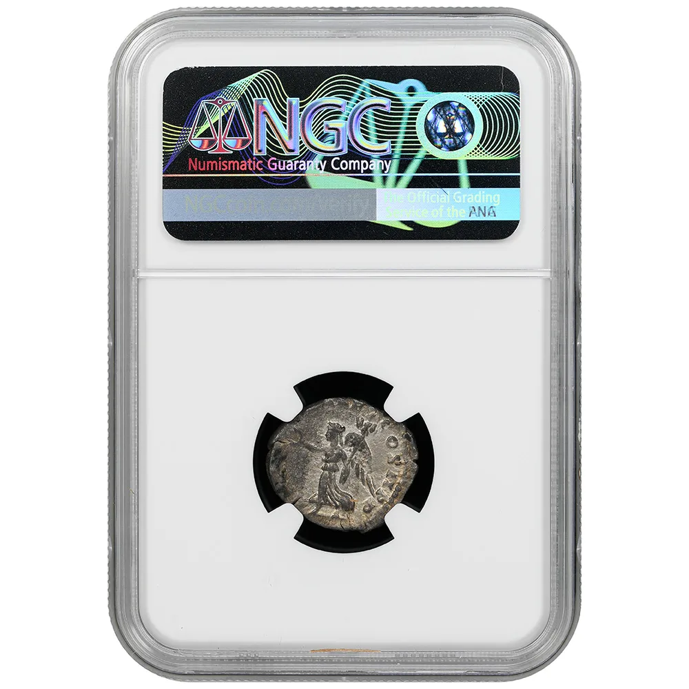 Roman Empire Severus Severus Rev Victory AR Denarius AD 193-211 NGC VF