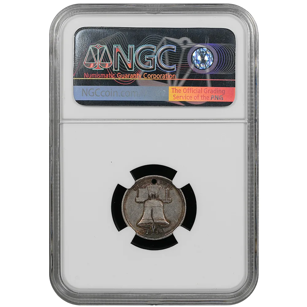 (1876) GW-470 Silver George Washington Liberty Bell NGC XF Details
