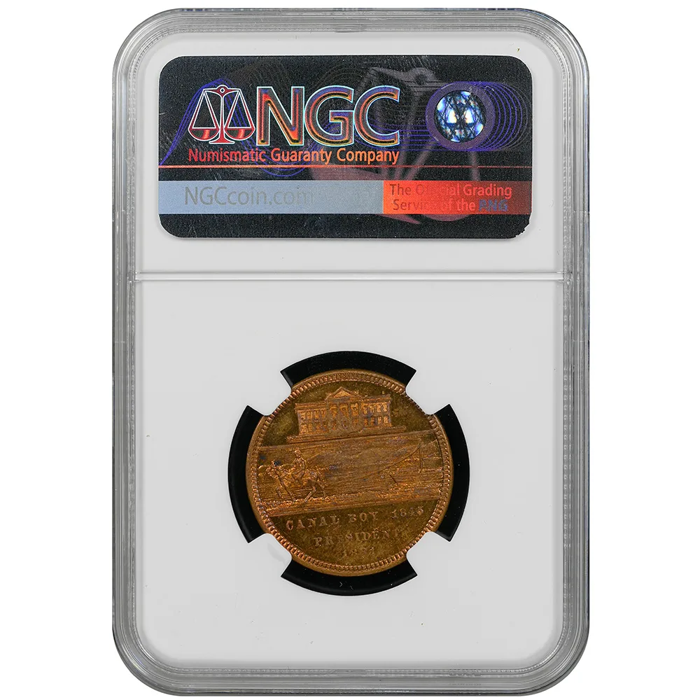 1880 Campaign Token DeWitt-JG-1880-8 James A. Garfield 25mm NGC MS 63