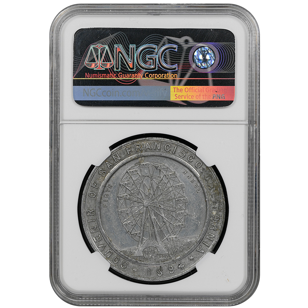 1894 San Francisco Souvenir Midwinter Expo 51mm NGC UNC Details