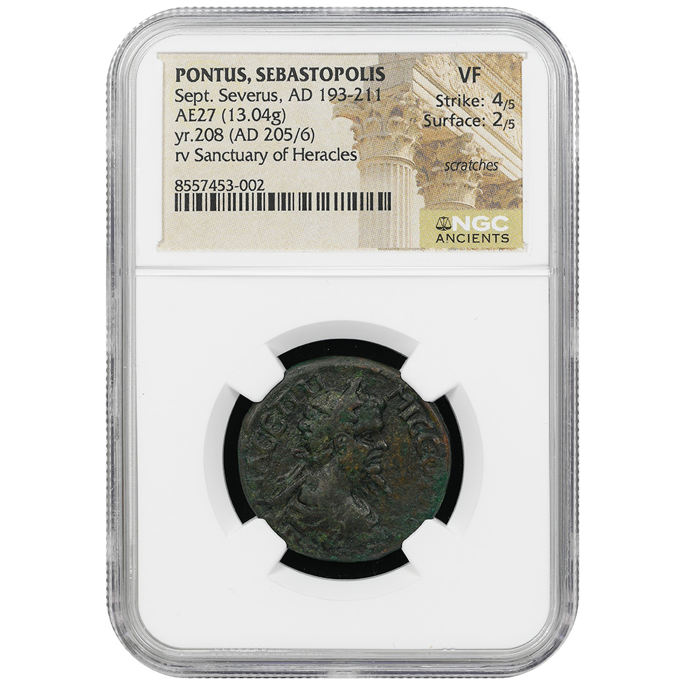 AD 193-211 Septimius Severus Pontus, Sebastopolis AE 27 NGC VF