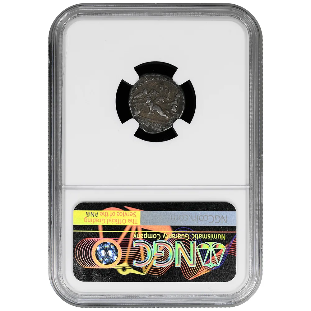 Roman Republic L. Julius L.f. Caesar (ca. 103 BC). AR Denarius NGC VF
