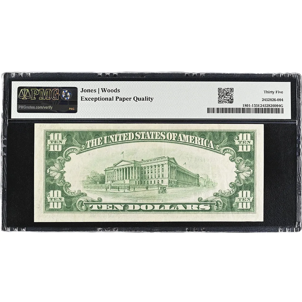 Central National Bank Oakland California, $10 1929 Ty. 1 Small Size CH#9502 PMG VF35 EPQ