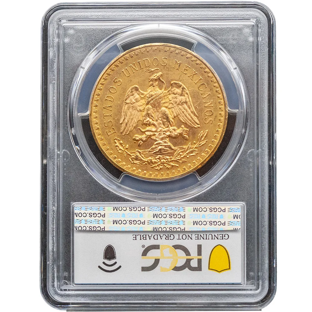 1931 Mexico Gold 50 Pesos PCGS UNC Detail