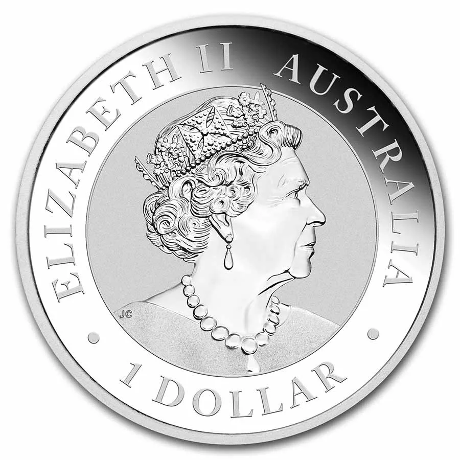 2022 Australia 1 oz Silver Kookaburra BU - Image 2