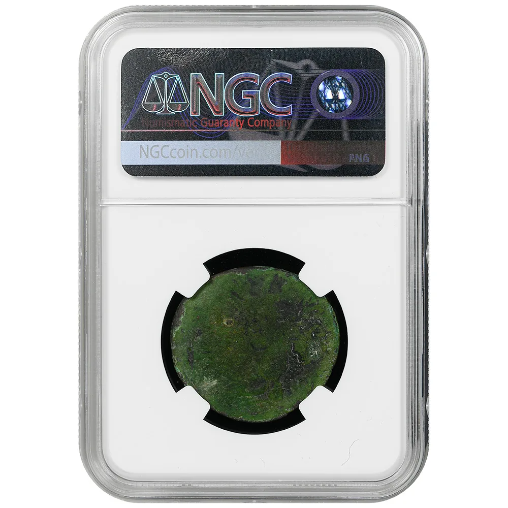 AD 54-68 Nero Roman Empire AE As NGC Good Off-Center