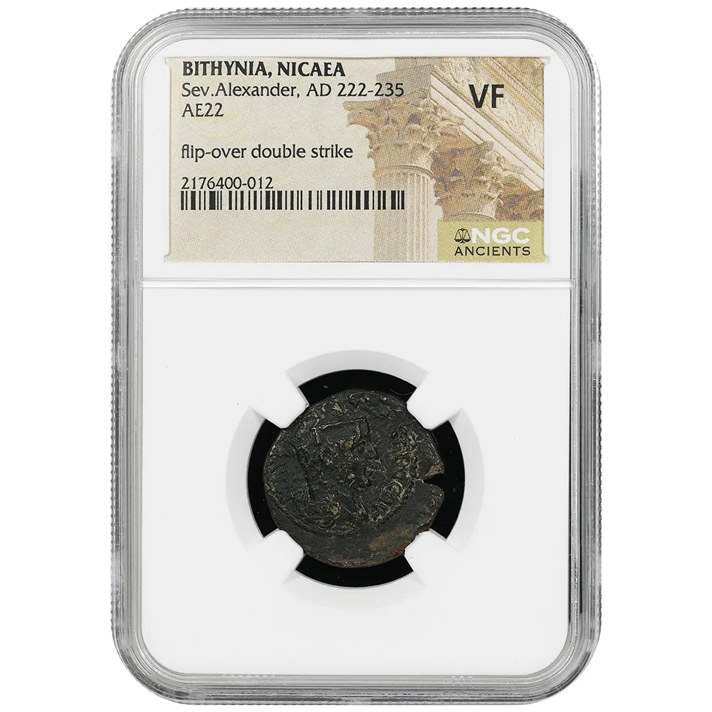 Severus Alexander Roman Empire AD 222-35 AE 22 Double Struck NGC VF