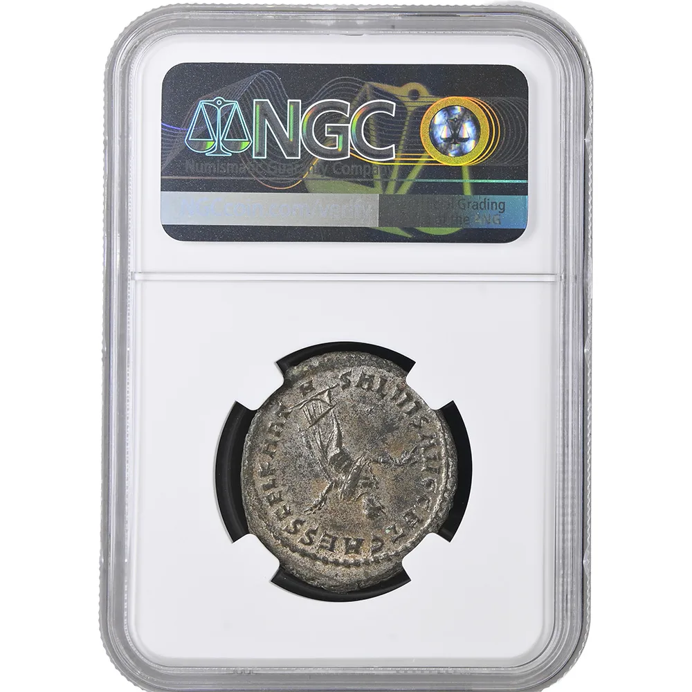Roman Empire Diocletian BI Nummus Carthage Silvering AD 284-305 NGC CH XF - Image 2