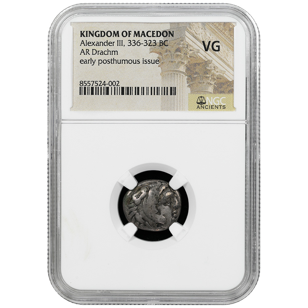 336-23 BC Alexander The Great AR Drachm Macedonia NGC VG