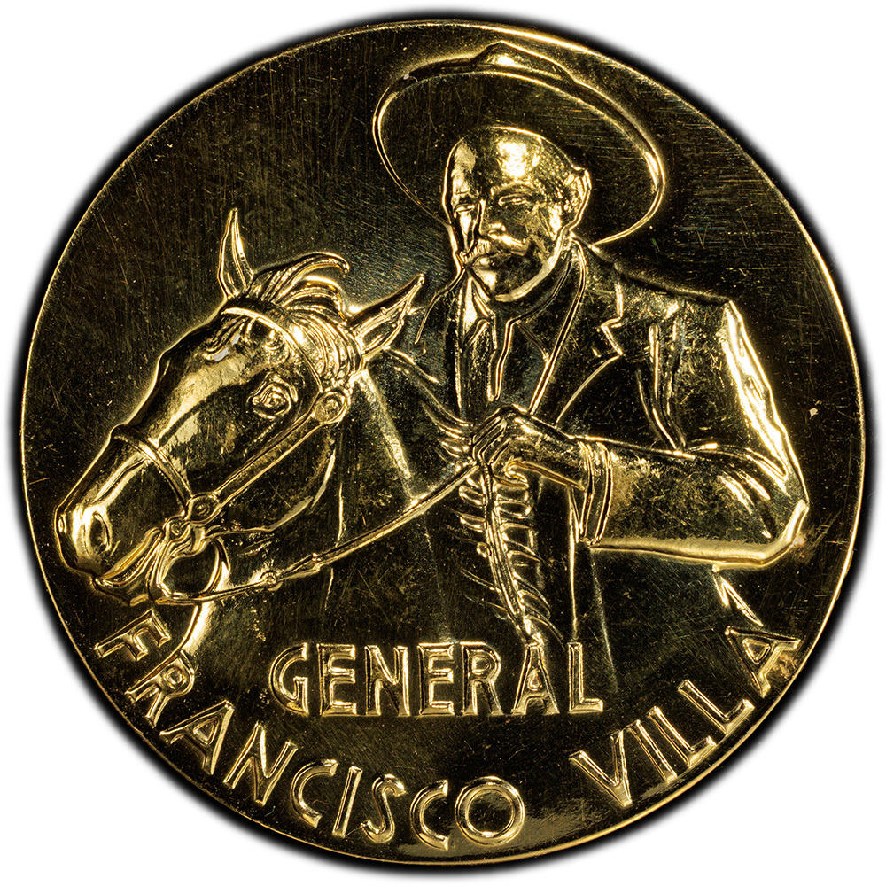1960 Mexico Pancho Villa Mexican Gold Grove P-372 Medal (41.46g) PCGS MS 62