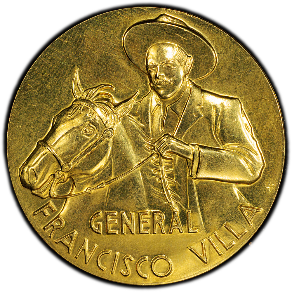 1960 Mexico Pancho Villa Mexican Gold Grove P-372 Medal (42.77g) PCGS MS 62