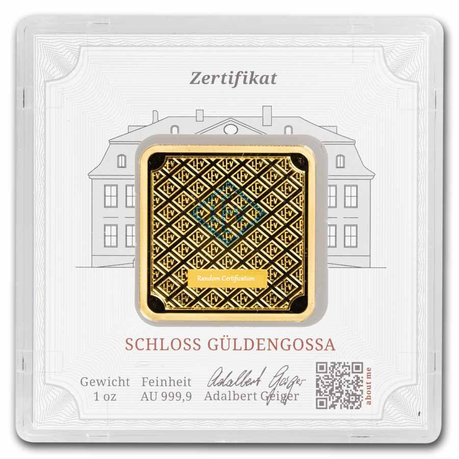 1 oz Gold Square - Geiger Edelmetalle (Encapsulated w/Assay) - Image 2