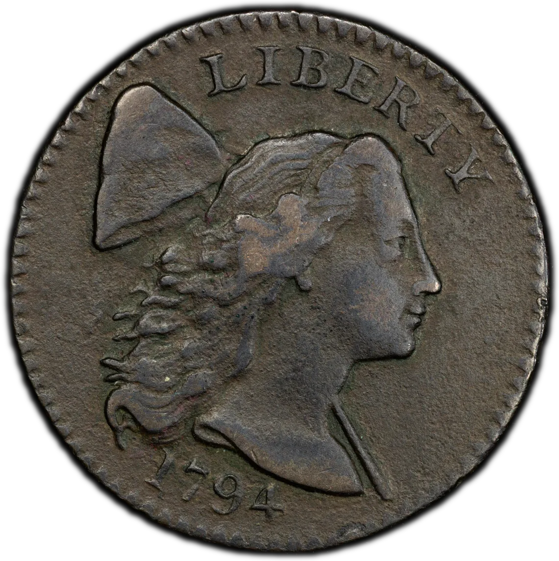 1794 1C Flowing Hair Large Cent PCGS VF Details- Environment Damage