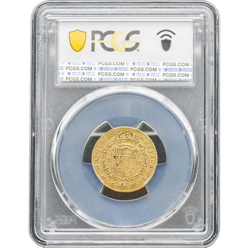 1795-M MF Spain 2 Escudos PCGS XF 40