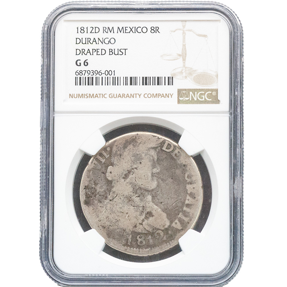 1812-D RM Mexico 8 Reales Durango NGC Good 6