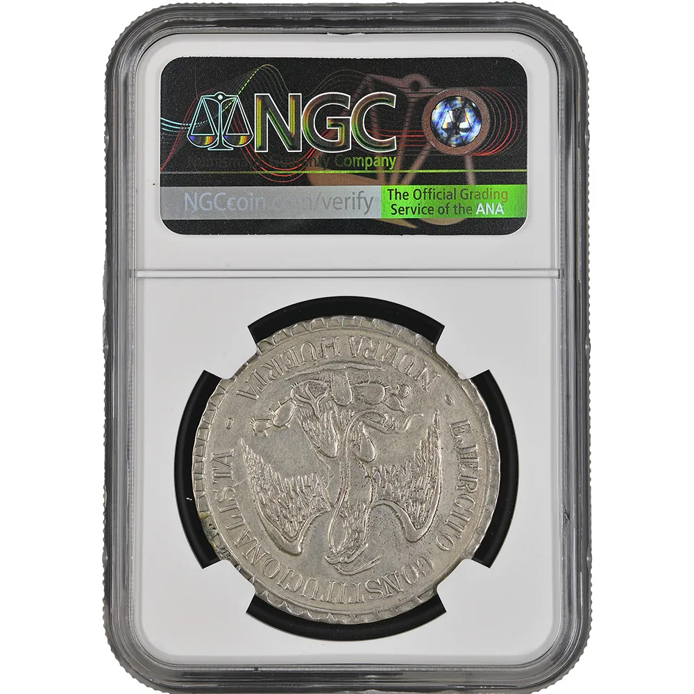 1914 Mexico Muera Huerta Peso Durango NGC AU