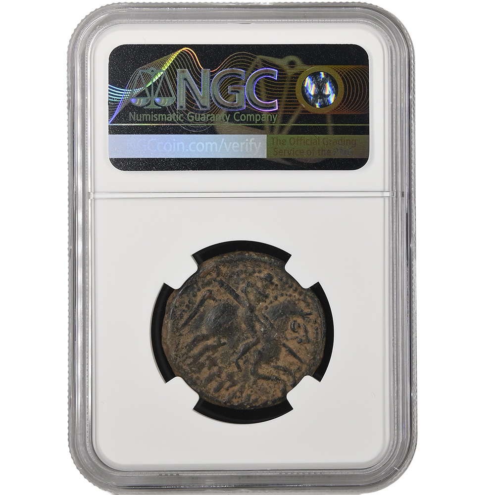 C.2nd-1st Centuries BC Spain, Bilbilis AE29 Bull/Horse NGC F