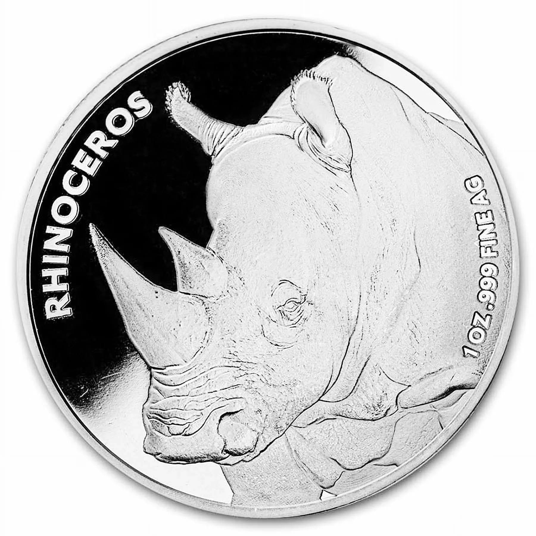 1 oz Silver San Diego Zoo Round- Rhinoceros