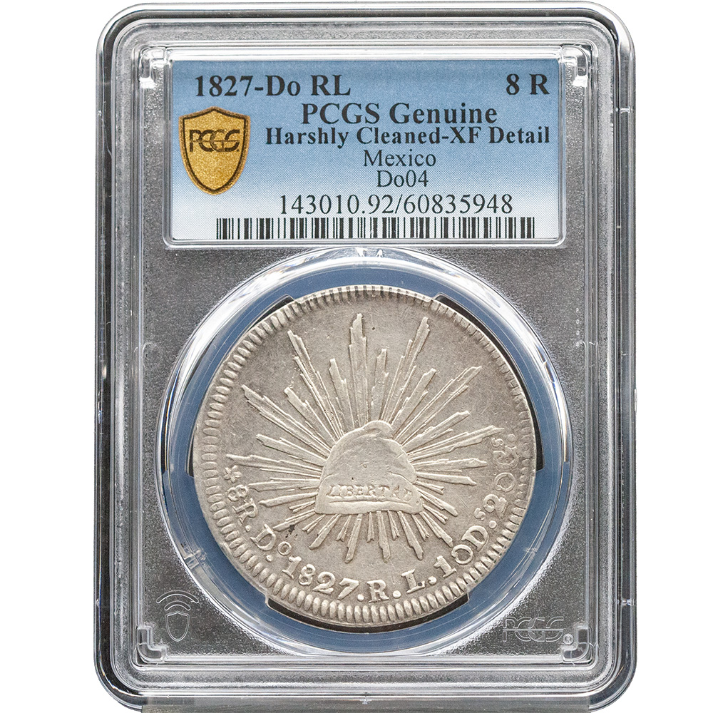 1827 Do RL Do04 Durango Mexico 8 Reales PCGS XF Detail
