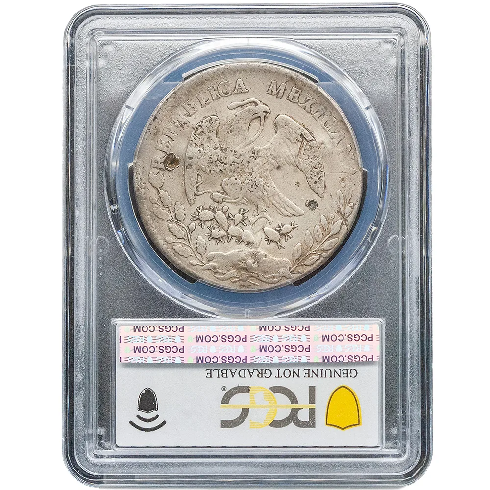 1866-C CE Mexico Maximilian 8 Reales PCGS VF Details Chopmarked - Image 2