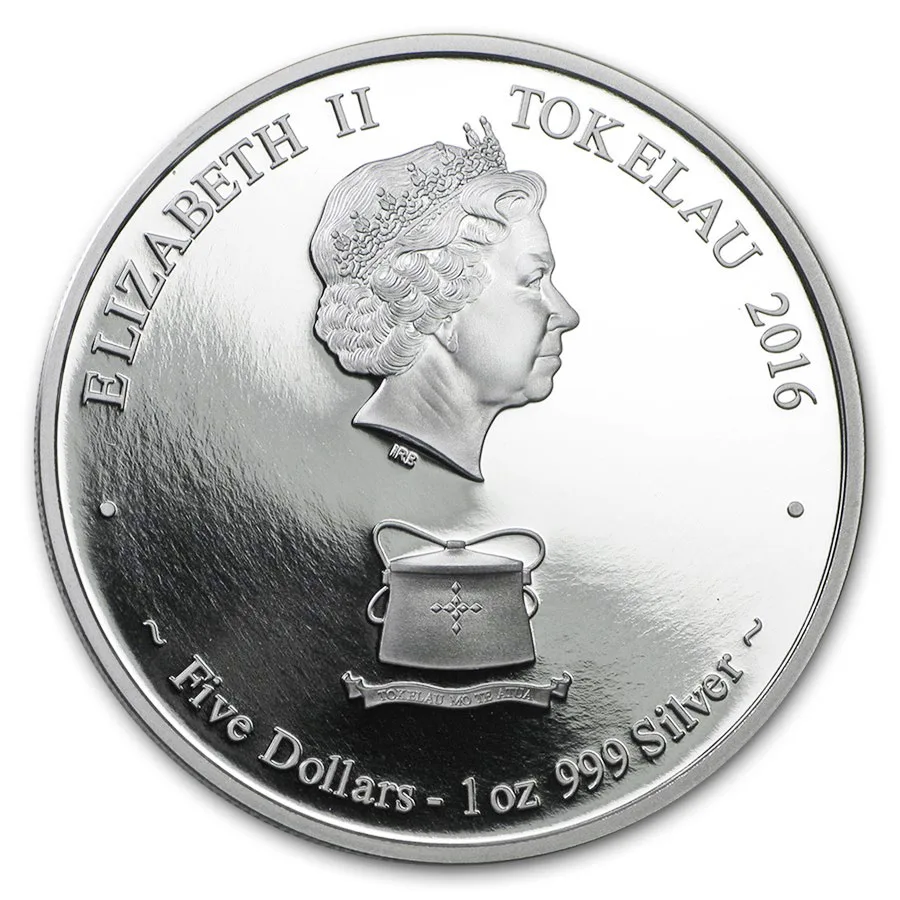2016 Tokelau 1 oz Proof Silver Year of the Monkey Family - Image 2