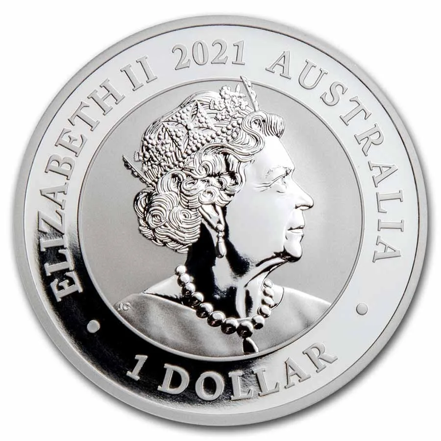 2021 Australia 1 oz Silver Swan BU - Image 2