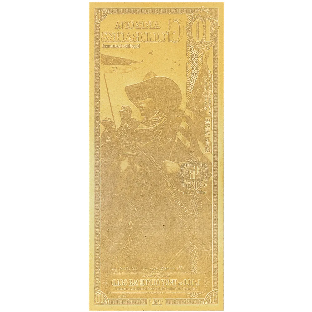 10 Arizona Goldback - Aurum Gold Foil Note (24k)