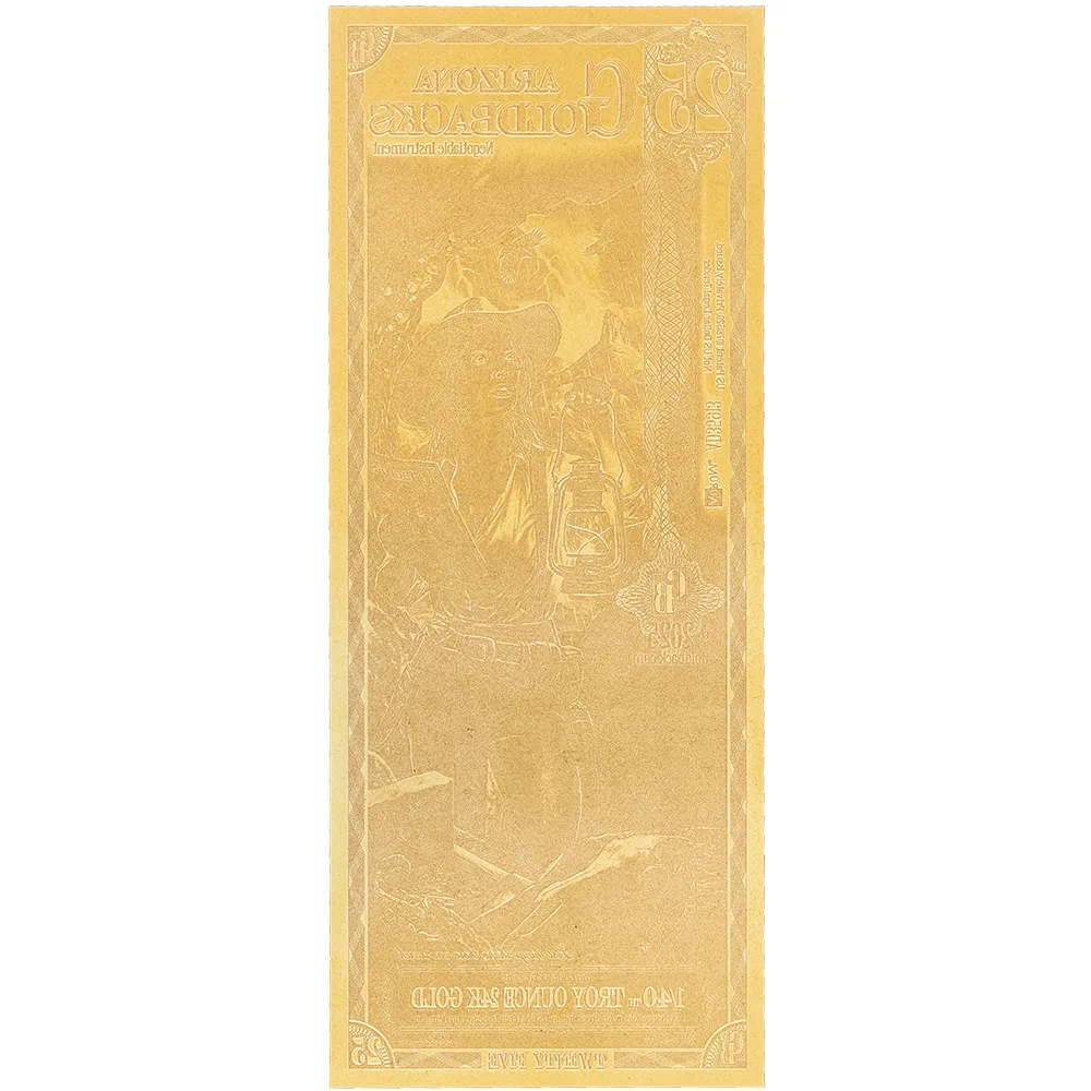 25 Arizona Goldback - Aurum Gold Foil Note (24k)