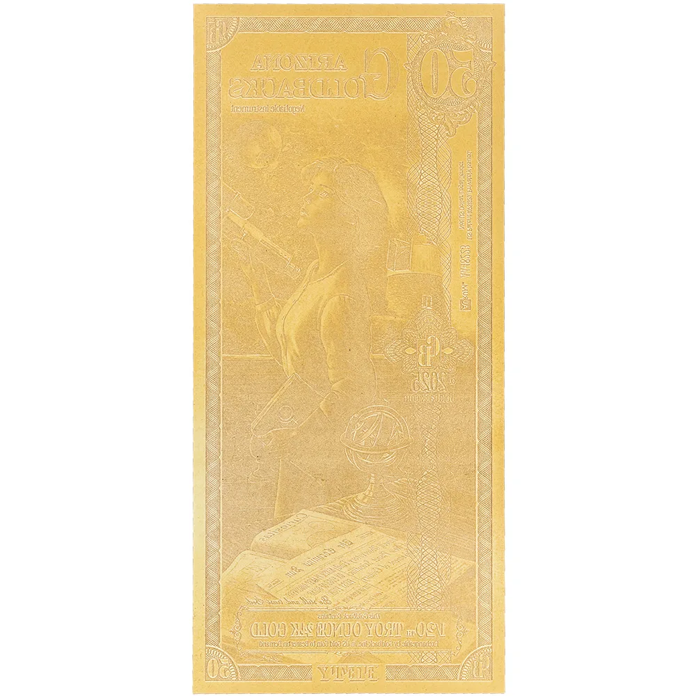 50 Arizona Goldback - Aurum Gold Foil Note (24k)