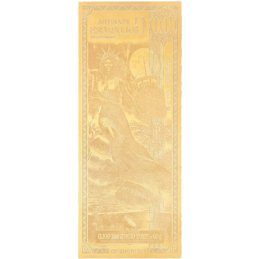 100 Florida Goldback - Aurum Gold Foil Note (24k)