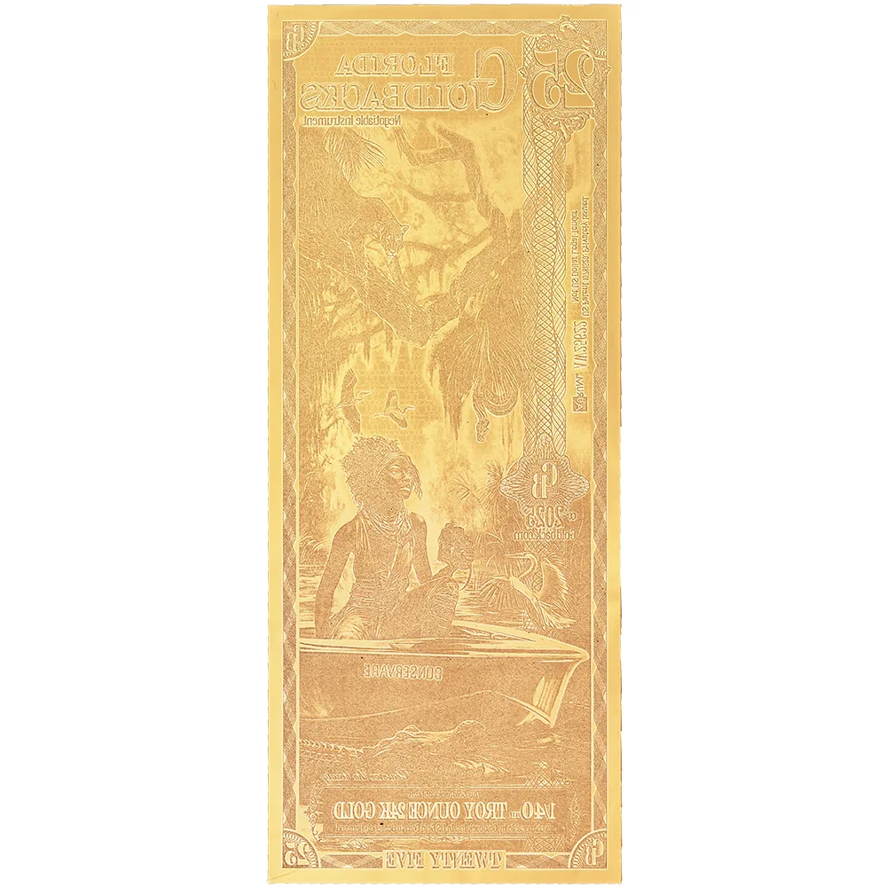 25 Florida Goldback - Aurum Gold Foil Note (24k)