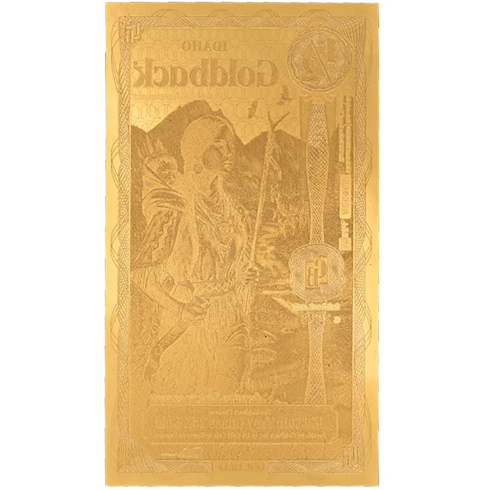 1/2 Idaho Goldback - Aurum Gold Foil Note (24k)