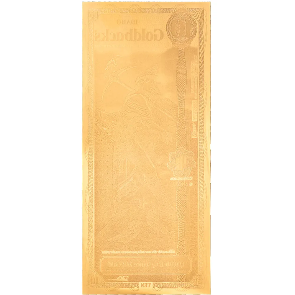 10 Idaho Goldback - Aurum Gold Foil Note (24k)