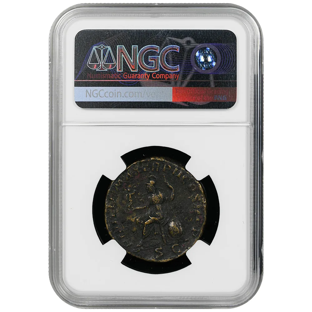 Elagabus Roman Empire AD 218-222 AE Sestertius NGC Choice VF