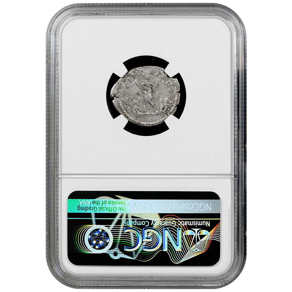 AD 198-217 Roman Empire Caracalla RIC 96 AR Denarius NGC Choice Fine