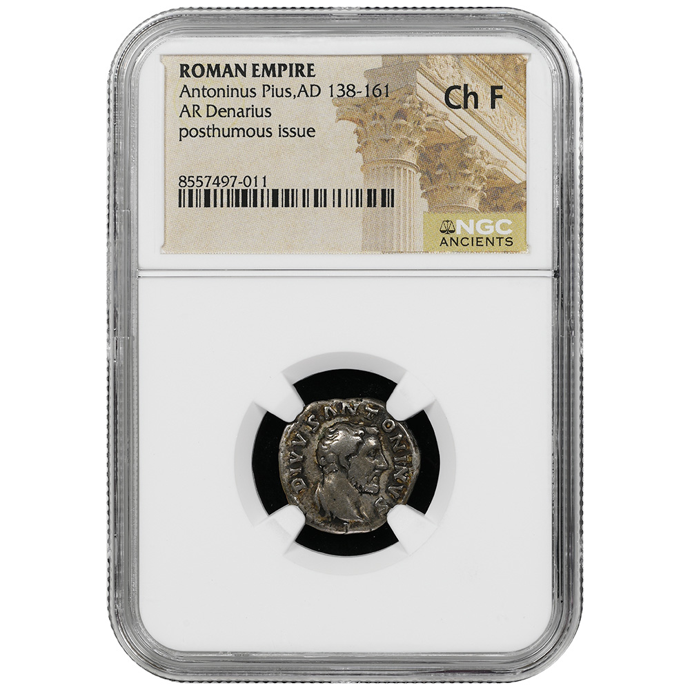AD 138-161 Roman Empire AR Denarius Antoninus Pius RIC 440 NGC VF