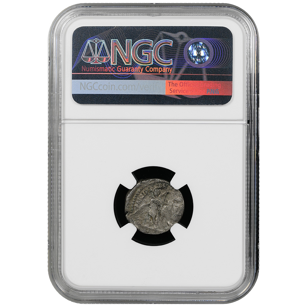 AD 198-217 Roman Empire Caracalla AR Denarius NGC Fine