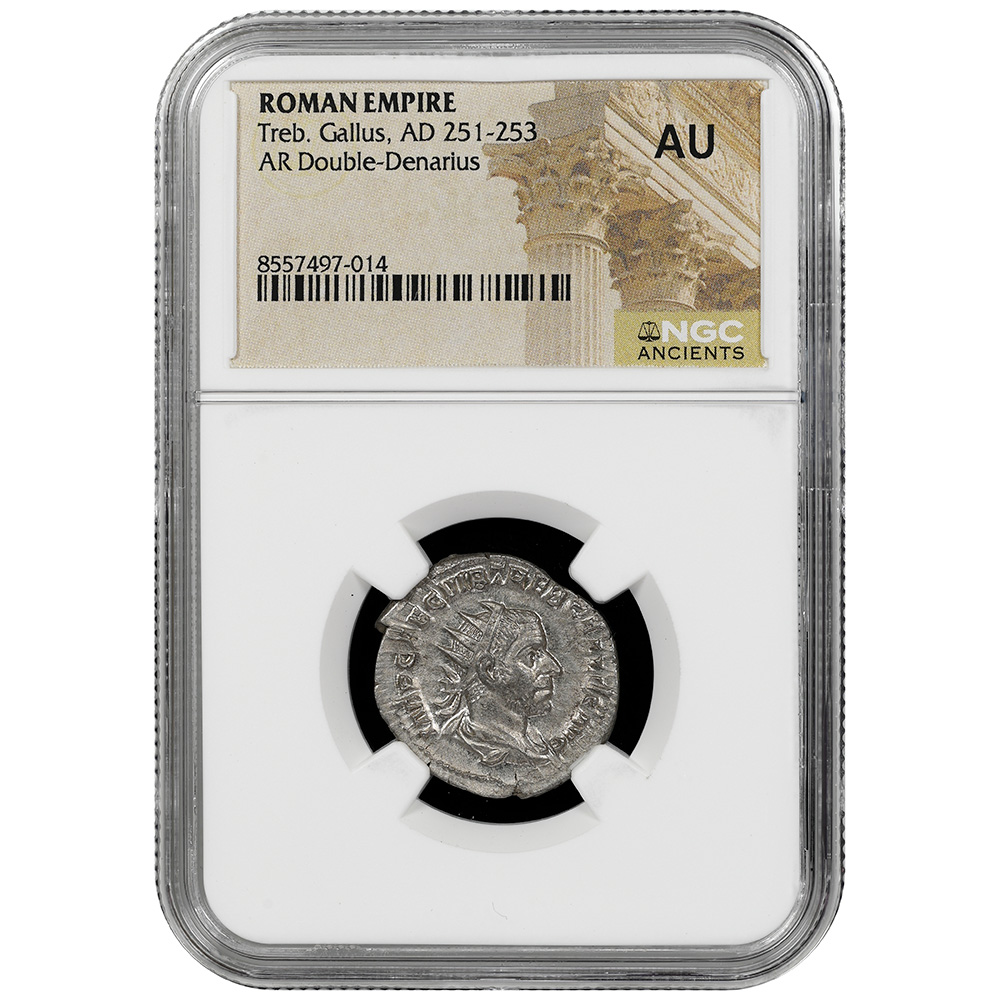 Roman Empire Trebonianus Gallus AR Antoninianus AD 251-253 NGC AU