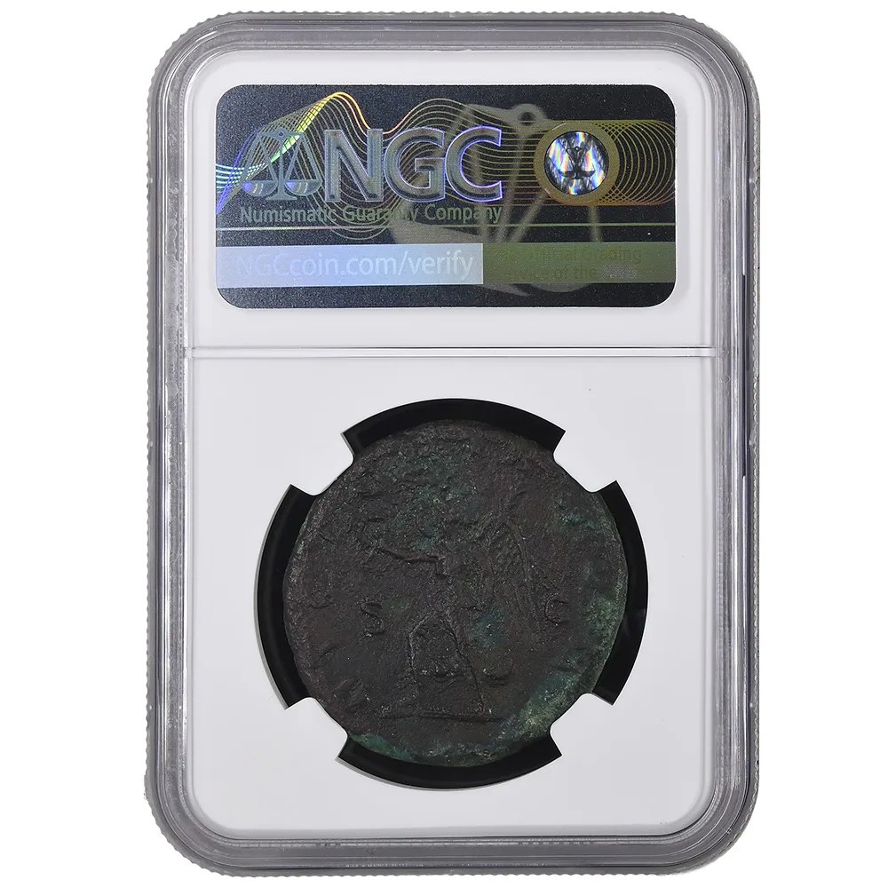 Roman Empire Trajan Decius AD 249-251 AE Double-Sestertius NGC CH VF