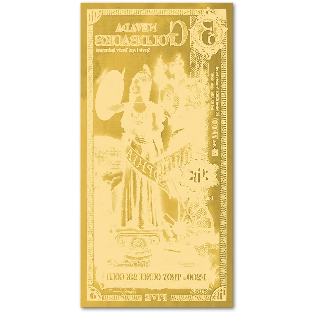 5 Nevada Goldback - Aurum Gold Foil Note (24k)