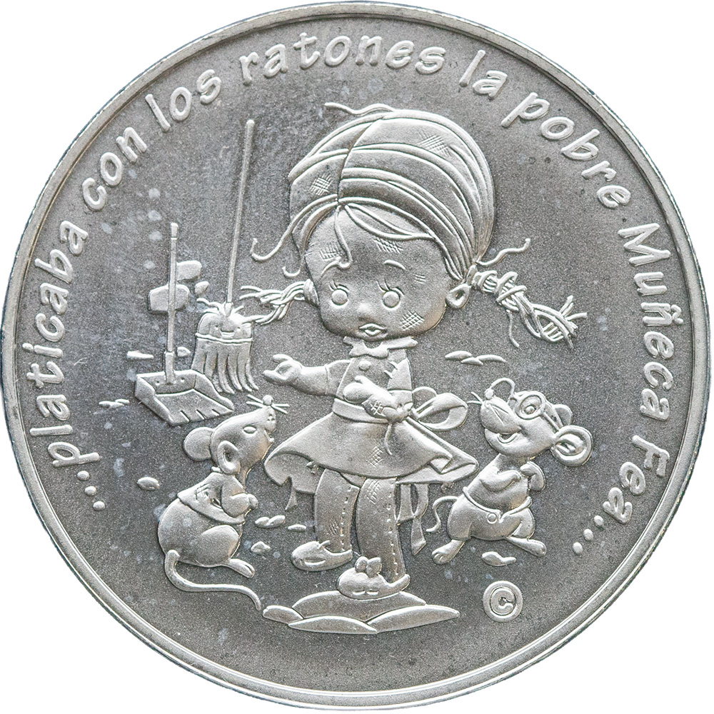 2003 Mexico “La Muñeca Fea” Cri-Cri 1 oz Silver Round .999
