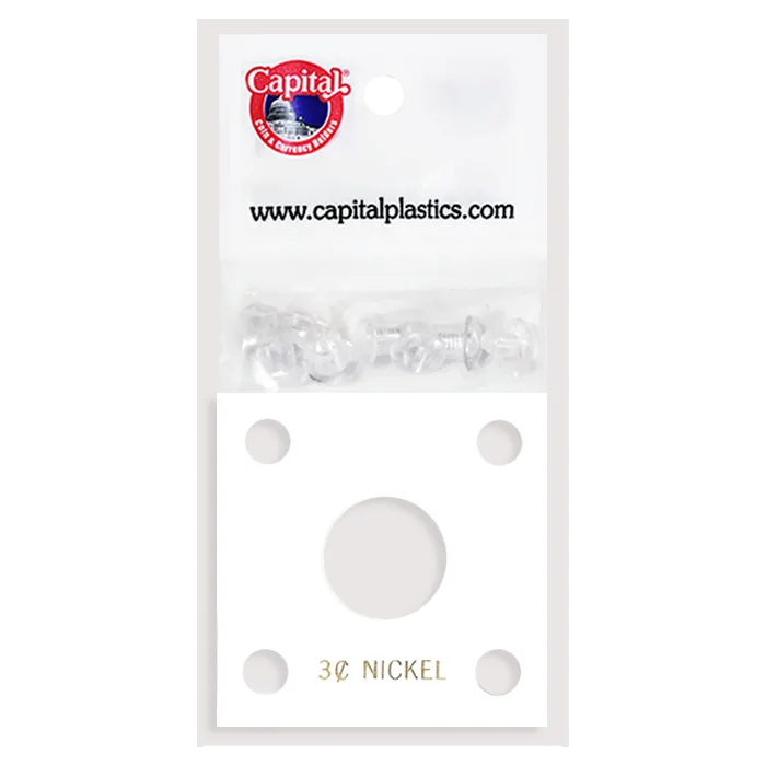 Capital Plastics 144 Coin Holder - 3 Cent Nickel